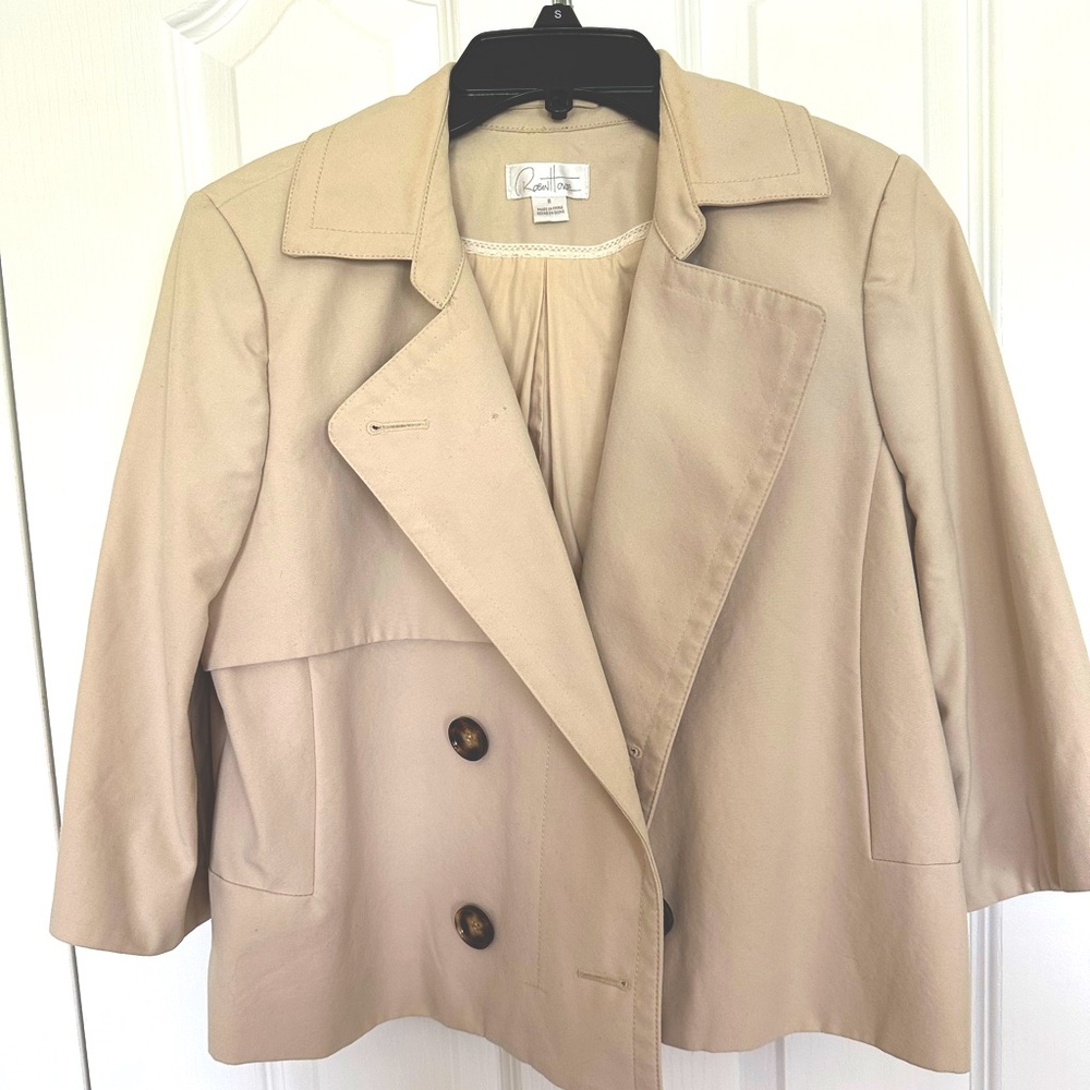 Classic Beige Women's Short Trench